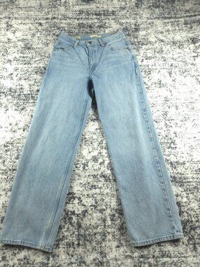 Levis Premium Womens 26x30 Dad Jeans Light Wash High Rise Relaxed Denim Cotton